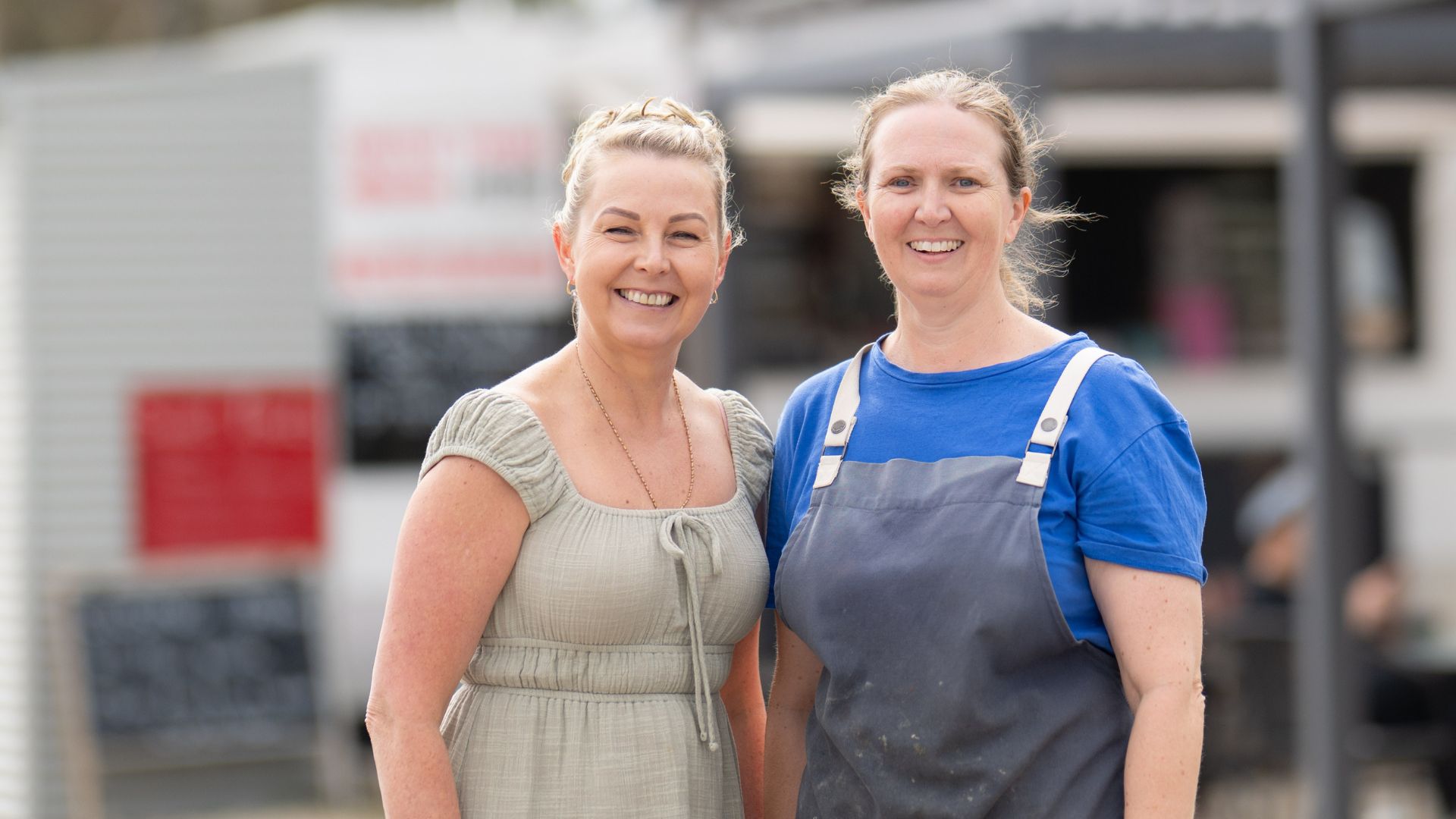 Megan with her employer Lisa